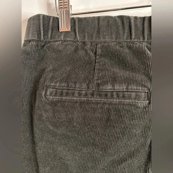 Men’s Zara Grey Corduroy Pants with Elasticized Waist and Ankles L - Picture 9 of 10